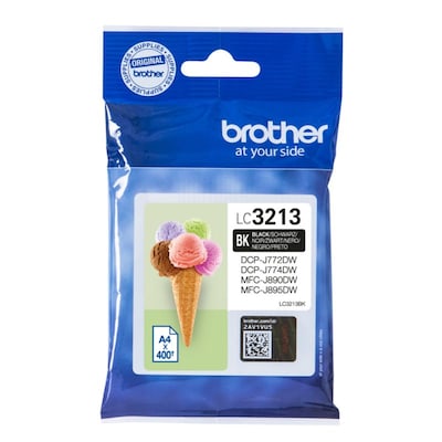 • Brother Tintenpatrone LC3213BK • Farbe: Schwarz • Reichweite: ca. 400 Seiten • Kompatibel zu: DCP-J772DW / DCP-J774DW / MFC-J890DW / MFC-J895DW • MFC-J491DW / MFC-J497DW / DCP-J572DW