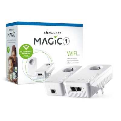 devolo Magic 1 WiFi ac Starter Kit (1200Mbit, Powerline + WLAN, 3x LAN, Mesh)