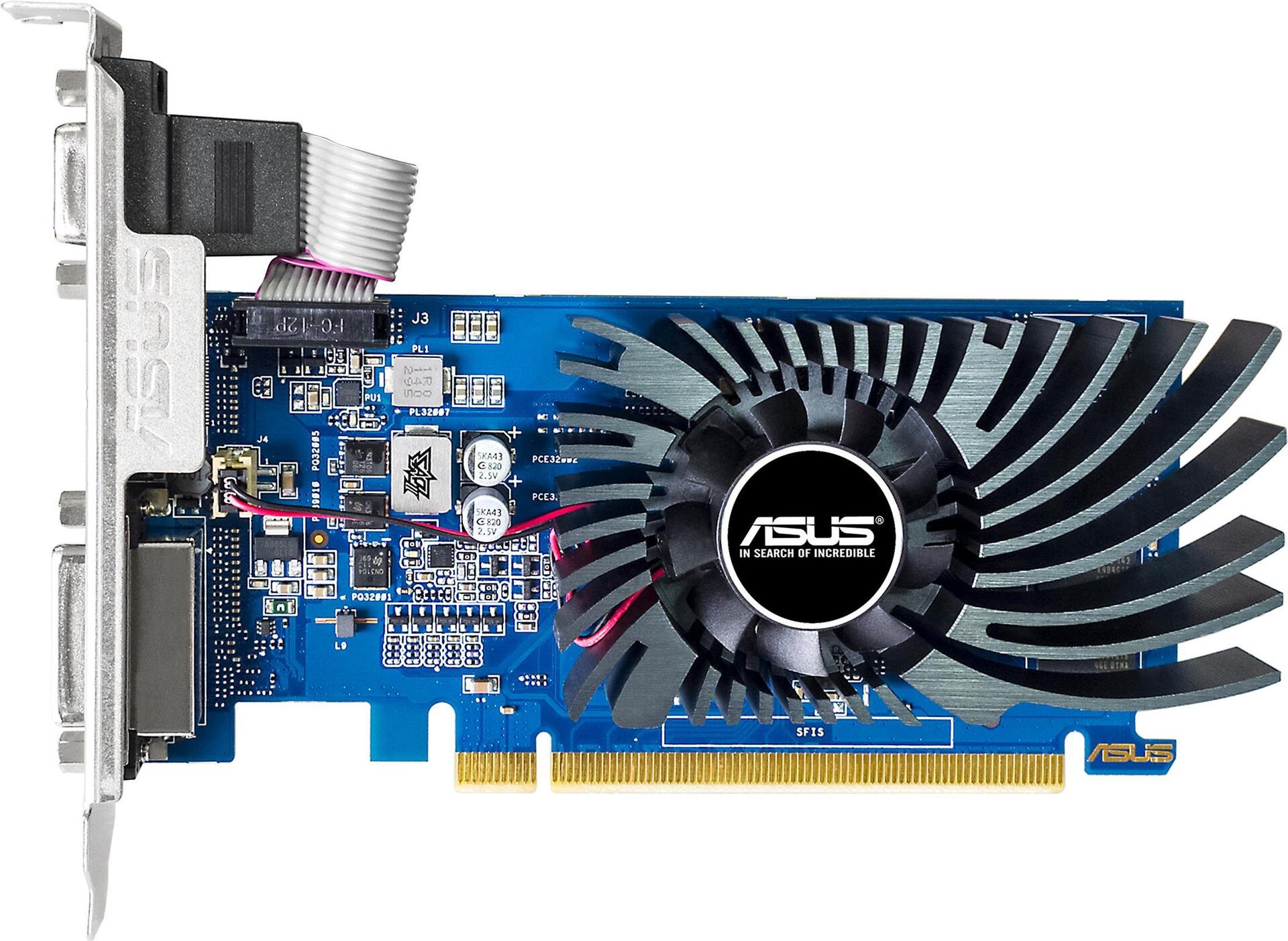 ASUS GeForce GT 730 EVO – Grafikkarten – GF GT 730 – 2GB DDR3 – PCIe 2,0 Low-Profile – DVI, D-Sub, HDMI (90YV0HN1-M0NA00)