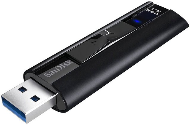 Sandisk Cruzer Extreme Pro 128GB, USB 3.1, 420MB/s USB-Stick (USB 3.1, Lesegeschwindigkeit 420 MB/s)