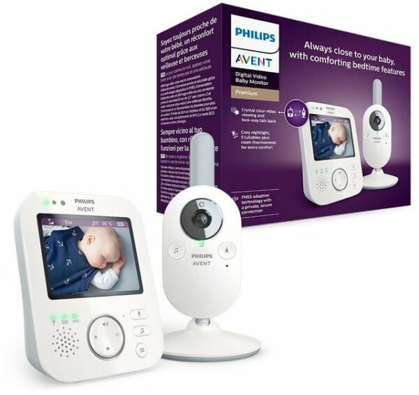 Eine jederzeit sichere Verbindung zum Baby ermöglicht das Philips Avent digitale Video-Babyphone SCD843/26. Dafür sorgt nicht nur die einzigartige Mobilteilkopplung