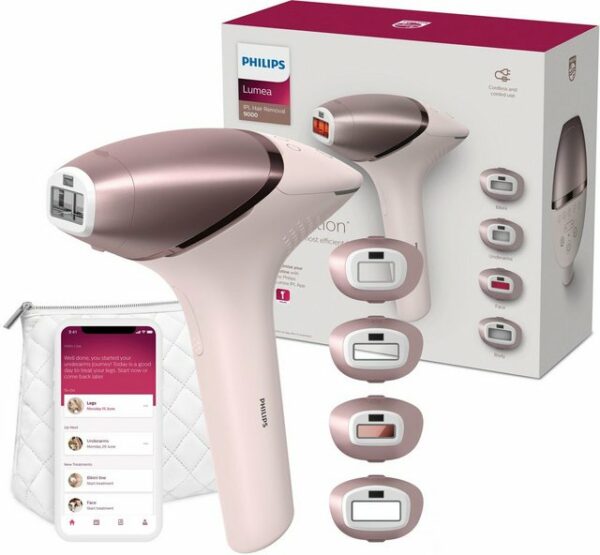 Das Philips Lumea IPL Haarentfernungsgerät BRI958/00 bietet eine effiziente Haarentfernung für bis zu 12 Monate* seidig glatte Haut. Durch seine besondere IPL-Technologie wird sanftes Licht verwendet