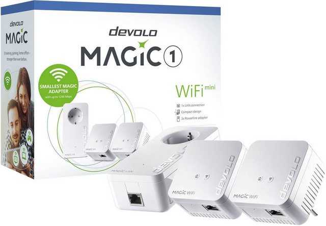 DEVOLO Devolo Magic 1 WiFi mini Multiroom Kit EU Powerline WLAN Network Kit 1 Reichweitenverstärker