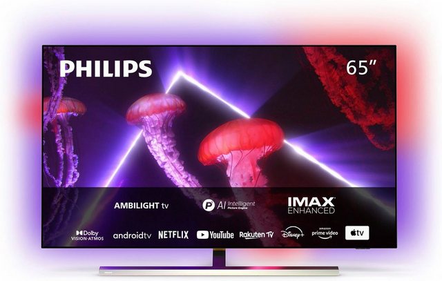 Philips 65OLED807/12 OLED-Fernseher (164 cm/65 Zoll, 4K Ultra HD, Android TV, Smart-TV)