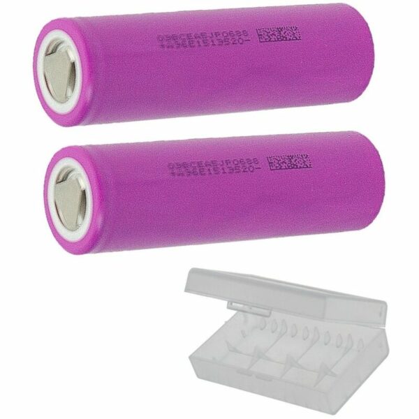 2 x Lishen LR2170SD 4900mAh - 9.6A - 21700 Akku in Transportbox Kapazität: 4500mAh min 4800 mAh Nennspannung 3