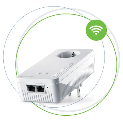 devolo Magic 2 WiFi 6 Ergänzung (2400 Mbit/s, 2x GB LAN, Mesh, WLAN)