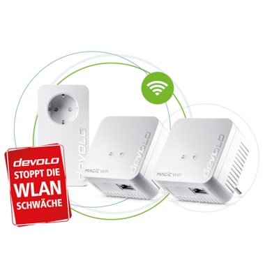 devolo Magic 1 WiFi mini Multiroom Kit (1200Mbit, G.hn, Powerline + WLAN, Mesh)