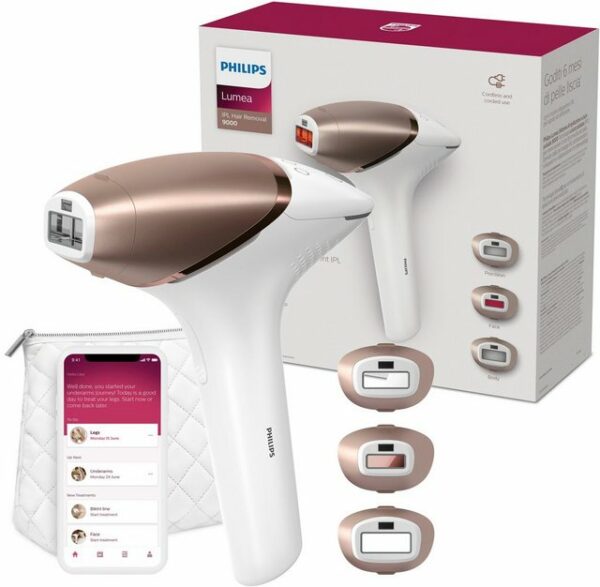 Für 12 Monate seidig glatte Haut* empfiehlt sich das Philips Lumea IPL Haarentfernungsgerät BRI955/00. Es verfügt über eine spezielle IPL-Technologie