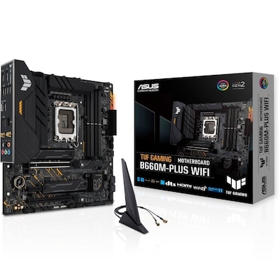 • mATX Mainboard mit Sockel Intel 1700 für Intel Core 11. Generation-CPU • Intel B660-Chipsatz