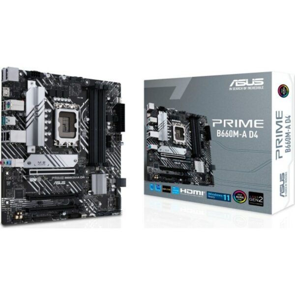 • mATX Mainboard mit Sockel Intel 1700 für Intel Core 12. Generation-CPU • Intel B660-Chipsatz