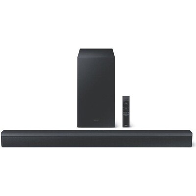 Samsung HW-B460/ZG 2.1-Kanal Soundbar, 6.5″ Subwoofer, Bass Boost-Modus, schwar