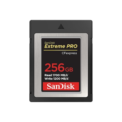 SanDisk Extreme Pro 256 GB CFexpress Typ B Speicherkarte bis zu 1700 MB/s