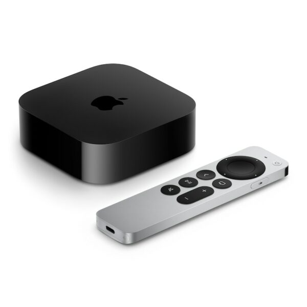 • 4K Dolby Vision und HDR10+ für brillante Bildqualität • Unglaubliche Power mit dem A15 Bionic Chip • Siri Remote für präzise Steuerung mit einem Touch-basierten Clickpad • Privates Hören mit bis zu zwei Paar AirPods • WLAN und Ethernet für schnelle Datenübertragung