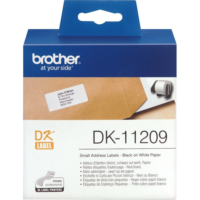 • Original Brother DK-11209 Einzeletiketten selbstklebend • Kompatibel mit: QL-500