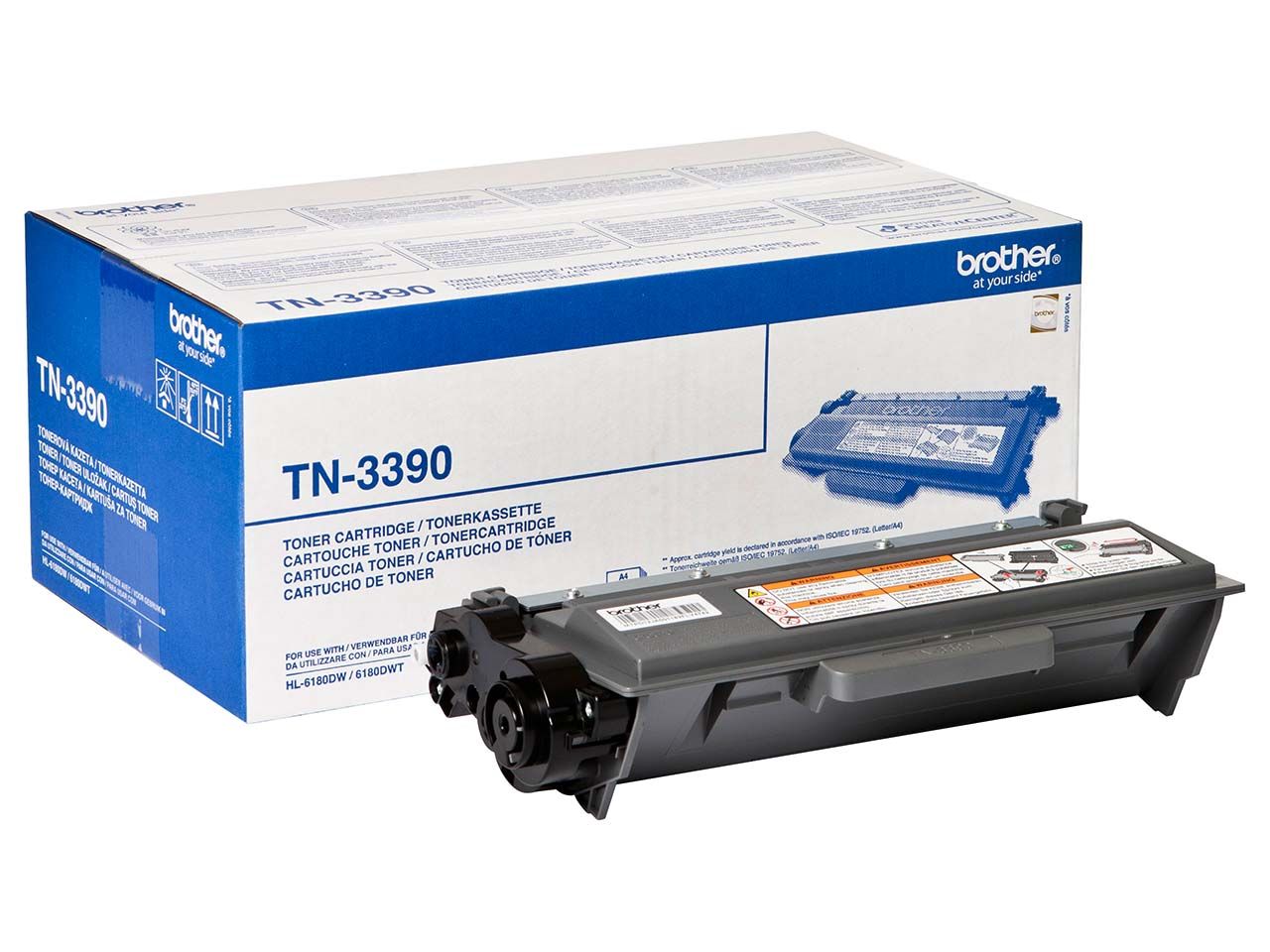 Der originale Brother Toner TN-3390 sorgt für optimale Druckergebnisse beim Drucken und Faxen. Die ausgedruckten Seiten überzeugen durch ein scharfes