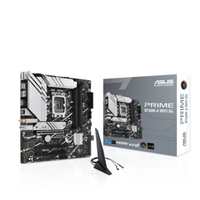 • mATX Mainboard mit Sockel Intel 1700 für Intel Core 13. Generation-CPU • Intel B760-Chipsatz