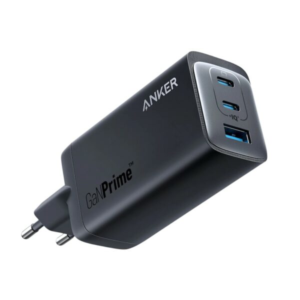 • Anker 737 Ladegerät • USB-C 1 + USB-C 2 + USB-A: 120W Max • Eingangsleistung: 100V-240V • 43 × 35