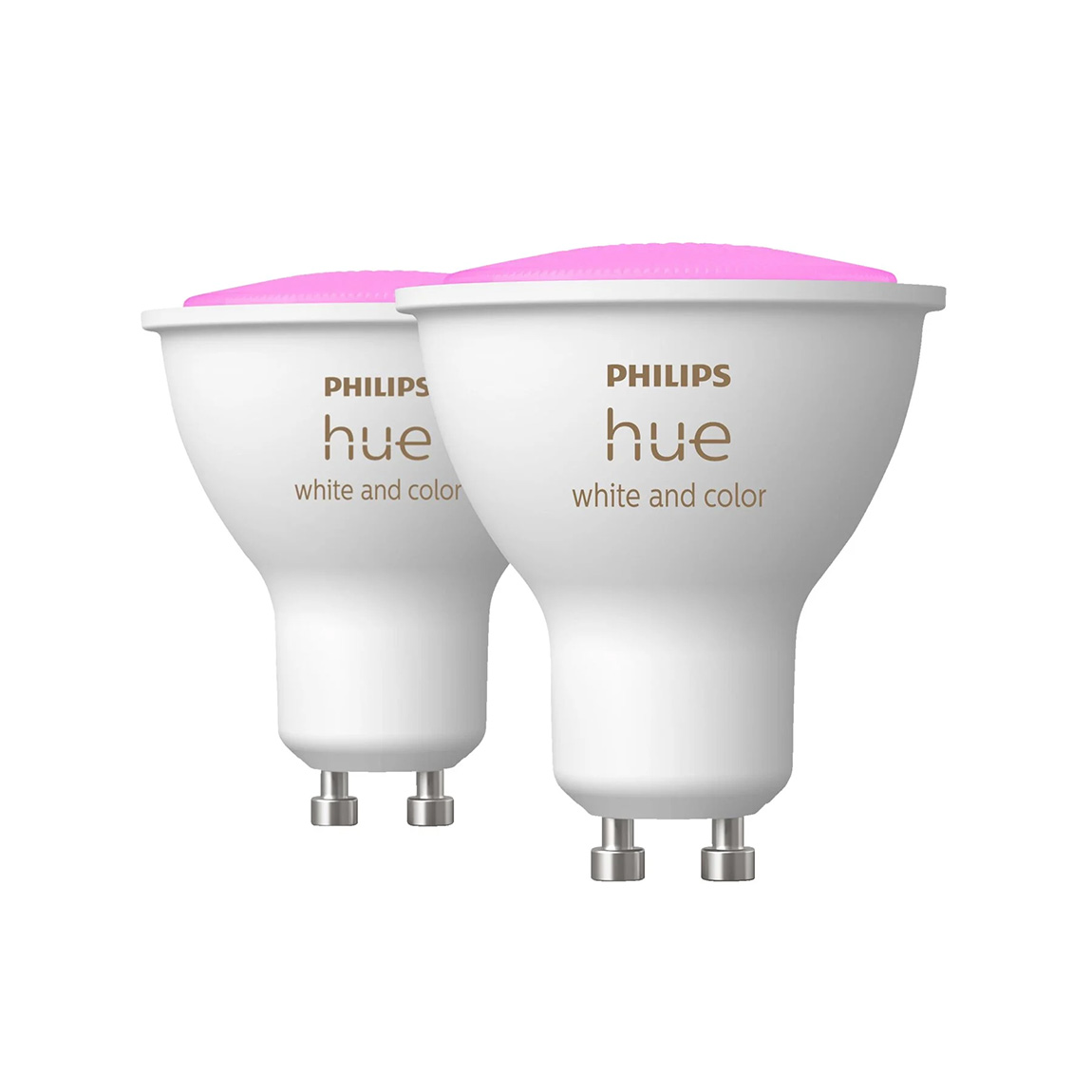 Philips Hue White and Color Ambiance GU10 Bluetooth 2er-Set – LED-Spot – Weiß