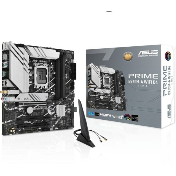 • mATX Mainboard mit Sockel Intel 1700 für Intel Core 13. Generation-CPU • Intel B760-Chipsatz