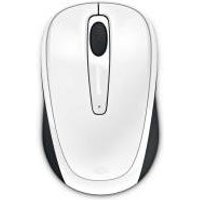 Microsoft Wireless Mobile Mouse 3500 – Maus – optisch – 3 Tasten – drahtlos – 2,4 GHz – kabelloser Empfänger (USB) – White Gloss (GMF-00196)