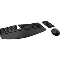 Microsoft Sculpt Ergonomic Desktop Tastatur-Maus-Set ergonomisch kabellos schwarz