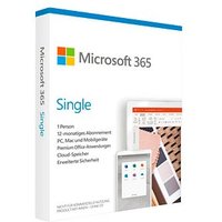 Mit dem Microsoft 365 Single Office-Paket Vollversion (PKC) kriegen Sie das volle PaketDas Microsoft 365 Single Office-Paket Vollversion (PKC) vereint die gängigsten Büro-Programme in einem Paket. Ob Textdateien