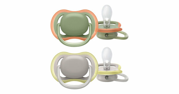 Die Philips Avent Ultra Air Schnuller begeistern nicht nur mit ihrem Design. Das leichte Saugschild verfügt über große Öffnungen