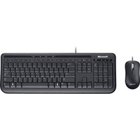 Microsoft Desktop 600 USB Tastatur, Maus-Set Spritzwassergeschützt, mit numerischer Tastatur Deutsc