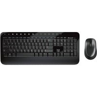 Microsoft Wireless Desktop 2000 Funk Tastatur, Maus-Set Deutsch, QWERTZ, Windows® Schwarz