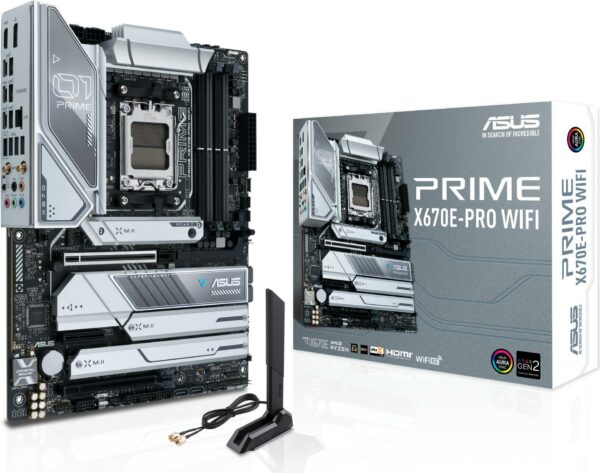 Kurzinfo: ASUS Prime X670E-PRO WIFI - Motherboard - ATX - Socket AM5 - AMD X670 Chipsatz - USB 3.2 Gen 1