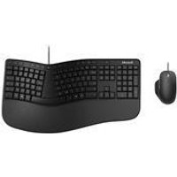 Microsoft Ergonomic Desktop – Tastatur-und-Maus-Set – USB – Deutsch – Schwarz (RJU-00006)