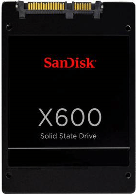 SanDisk X600 – SSD – verschlüsselt – 2TB – intern – 2.5 (6,4 cm) – SATA 6Gb/s – Self-Encrypting Drive (SED) (SD9TB8W-2T00-1122)