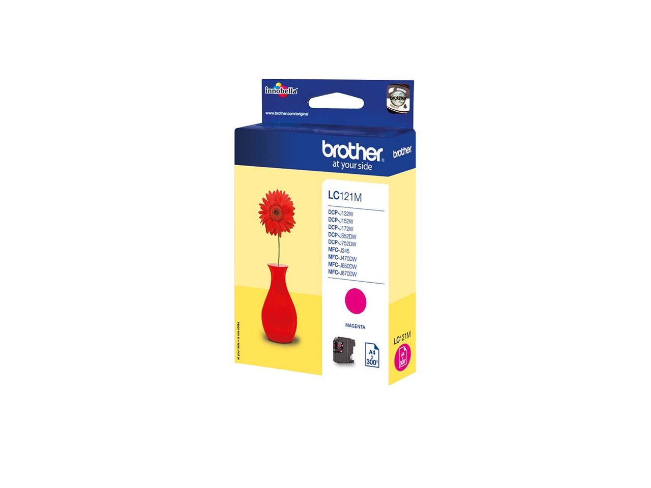 Brother Tintenpatrone LC121M, magenta