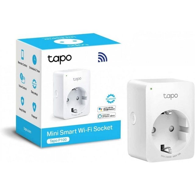 TP-Link Funksteckdose – Tapo P100 – Smart Steckdose – Funk-Steckdose – weiß