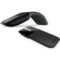 Microsoft Arc Touch Mouse – Maus – rechts- und linkshändig – optisch – 2 Tasten – kabellos – 2.4 GHz – kabelloser Empfänger (USB) – Schwarz