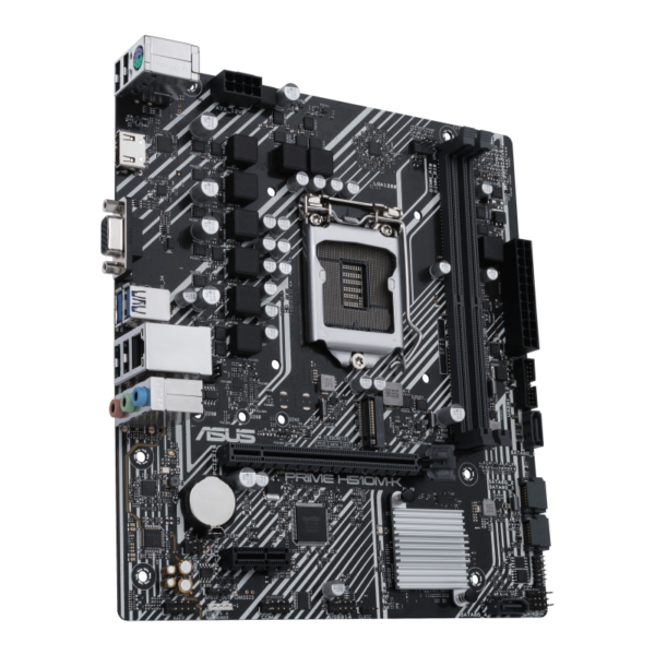 Kurzinfo: ASUS PRIME H510M-K - Motherboard - micro ATX - LGA1200-Sockel - H510 - USB 3.2 Gen 1 - Gigabit LAN - Onboard-Grafik (CPU erforderlich) - HD Audio (8-Kanal) Gruppe Motherboards Hersteller ASUS Hersteller Art. Nr. 90MB17N0-M0EAY0 Modell PRIME H510M-K EAN/UPC 4711081152132 Produktbeschreibung: ASUS PRIME H510M-K - Motherboard - micro ATX - LGA1200-Sockel - H510 Produkttyp Motherboard - micro ATX Chipsatz Intel H510 Prozessorsockel 1 x LGA1200-Sockel Kompatible Prozessoren (unterstützt 11. und 10. Generation von Intel Core / Pentium Gold / Celeron) Unterstütztes RAM 2 DIMM-Steckplätze - DDR4