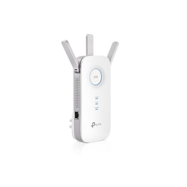 TP-Link RE450 Range Extender Keine Lust mehr auf tote WLAN-Zonen? Der TP-LINK AC1750 Wi-Fi Range Extender verbindet sich drahtlos mit Ihrem Router und verstärkt und erweitert sein Signal in Bereiche