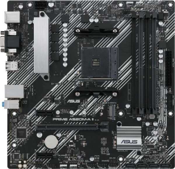 Kurzinfo: ASUS PRIME A520M-A II - Motherboard - micro ATX - Socket AM4 - AMD A520 - USB 3.2 Gen 1 - Gigabit LAN - Onboard-Grafik (CPU erforderlich) - HD Audio (8-Kanal) Gruppe Motherboards Hersteller ASUS Hersteller Art. Nr. 90MB17H0-M0EAY0 Modell PRIME A520M-A II EAN/UPC 4711081135364 Produktbeschreibung: ASUS PRIME A520M-A II - Motherboard - micro ATX - Socket AM4 - AMD A520 Produkttyp Motherboard - micro ATX Chipsatz AMD A520 Prozessorsockel 1 x Socket AM4 Kompatible Prozessoren Ryzen (unterstützt Ryzen 3000 Series/ 4000 G-Series/ 5000 Series) Max. RAM-Größe 128 GB Unterstütztes RAM 4 DIMM-Steckplätze - DDR4