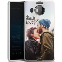 Microsoft Lumia 950 XL Handy Silikon Hülle Case weiß Handyhülle selbst gestalten