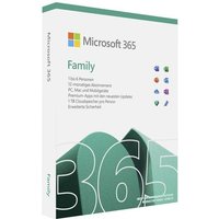 Microsoft 365 Family Box Windows, Mac, Android, iOS Office-Paket