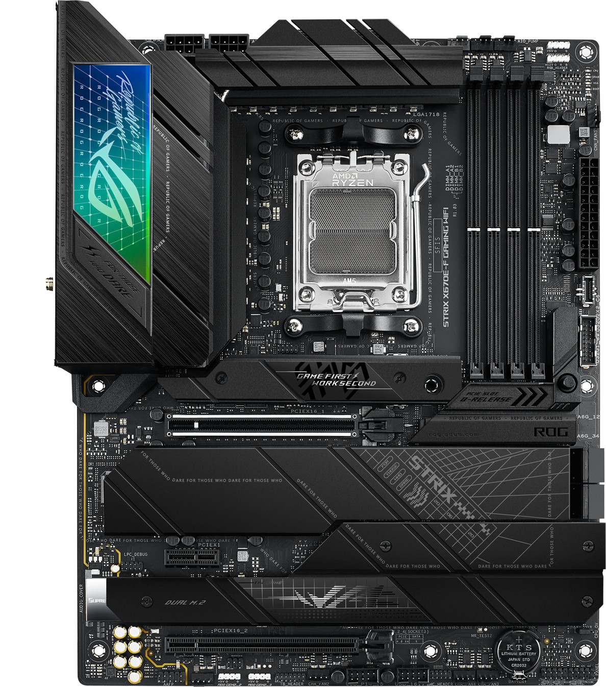 Asus ROG Strix X670E-F Gaming WiFi – Motherboard – ATX – Socket AM5 – AMD X670 (90MB1BA0-M0EAY0)