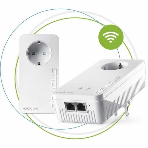 devolo Magic 1 WiFi Starter Kit 2-1-2Mobil surfen wie von Zauberhand – devolo Magic 1 WiFi bringt das magische Internet in Ihr Zuhause