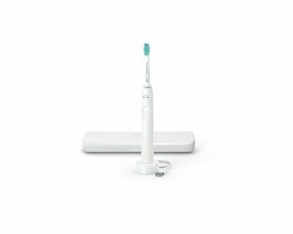 Philips HX3673/13 Schallzahnbürste weiß Easy-Start Clean-Programm 2-Minuten-Timer Erinnerungsfunktion Drucksensor Akkustatus-Anzeige USB-Ladeetui Ladegerät Fortschrittliche SchalltechnologieKraftvolle Borstenvibrationen lassen Mikrobläschen tief in Ihre Zahnzwischenräume eindringen und verteilen sie entlang des Zahnfleisches für ein erfrischendes Erlebnis. Das Putzen von 2 Minuten mit dieser Zahnbürste gleicht dem Zähneputzen von zwei Monaten mit einer Handzahnbürste. 31.000 Putzbewegungen pro Minute reinigen Ihre Zähne sanft