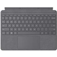 Microsoft Surface Go Type Cover – Tastatur – mit Trackpad, Beschleunigungsmesser – hinterleuchtet – Deutsch – Platin – für Surface Go, Go 2 (KCS-00130)