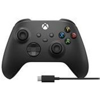 Microsoft Xbox Wireless Controller + USB-C Cable – Game Pad – kabellos – Bluetooth – für PC, Microsoft Xbox One, Android, iOS, Microsoft Xbox Series S, Microsoft Xbox Series X (1V8-00002)