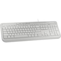 Microsoft Wired Keyboard 600 USB Tastatur Deutsch, QWERTZ, Windows® Grau Spritzwassergeschützt