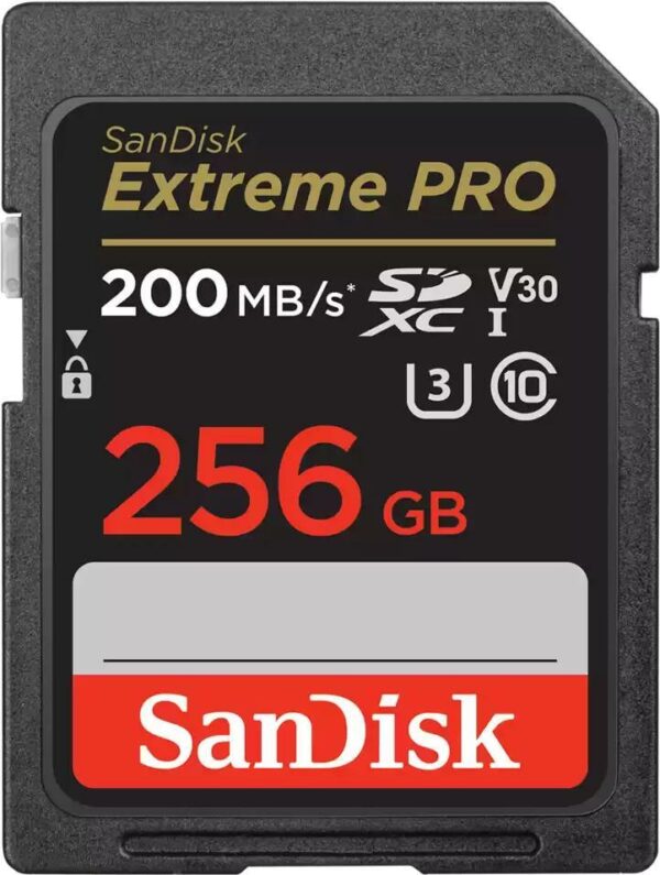 Kurzinfo: SanDisk Extreme Pro - Flash-Speicherkarte - 256 GB - Video Class V30 / UHS-I U3 / Class10 - SDXC UHS-I Gruppe Flash-Speicher Hersteller SanDisk Hersteller Art. Nr. SDSDXXD-256G-GN4IN Modell Extreme Pro EAN/UPC Produktbeschreibung: SanDisk Extreme Pro - Flash-Speicherkarte - 256 GB - SDXC UHS-I Produkttyp Flash-Speicherkarte Formfaktor SDXC UHS-I Speicherkarte Speicherkapazität 256 GB Geschwindigkeit Video Class V30 / UHS-I U3 / Class10 Software inbegriffen RescuePRO Deluxe (2 Jahre Download) Ausführliche Details Allgemein Produkttyp Flash-Speicherkarte Speicherkapazität 256 GB Speicher Geschwindigkeitsklasse Video Class V30 / UHS-I U3 / Class10 Lesegeschwindigkeit Bis zu 200 MB/s Schreibgeschwindigkeit Bis zu 200 MB/s Formfaktor SDXC UHS-I Speicherkarte Besonderheiten Stoßfest