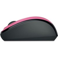 Microsoft Wireless Mobile Mouse 3500. Formfaktor: Beidhändig. Bewegungerfassungs Technologie: BlueTrack, Geräteschnittstelle: RF Wireless, Bewegung Auflösung: 1000 DPI, Knopfanzahl: 3, Scroll Typ: Rad. Energiequelle: Batterien. Produktfarbe: Pink (GMF-00277)