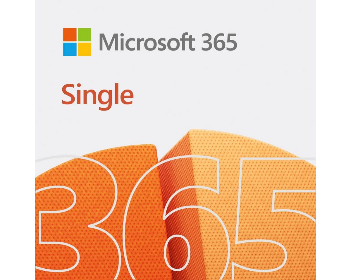 Microsoft original Microsoft 365 Single für 1 Person (Officeprogramm, Lizenzschlüssel)