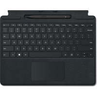 Microsoft Surface Pro Signature Keyboard – Tastatur – mit Touchpad, Beschleunigungsmesser, Surface Slim Pen 2 Ablage- und Ladeschale – AZERTY – Französisch – Schwarz – kommerziell – mit Slim Pen 2 – für Surface Pro 8, Pro X – Sonderposten